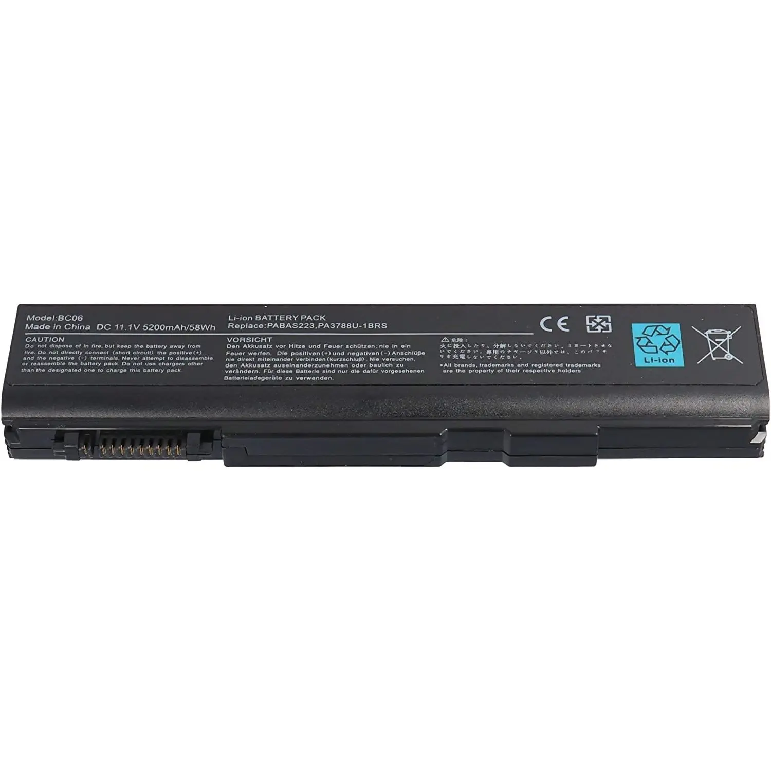 Replacement battery PA3788 for Toshiba Tecra series Batteries 4