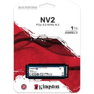 Kingston 1TB NV2 M.2 2280 PCIe 4.0 x4 NVMe SSD | SNV2S/1000G