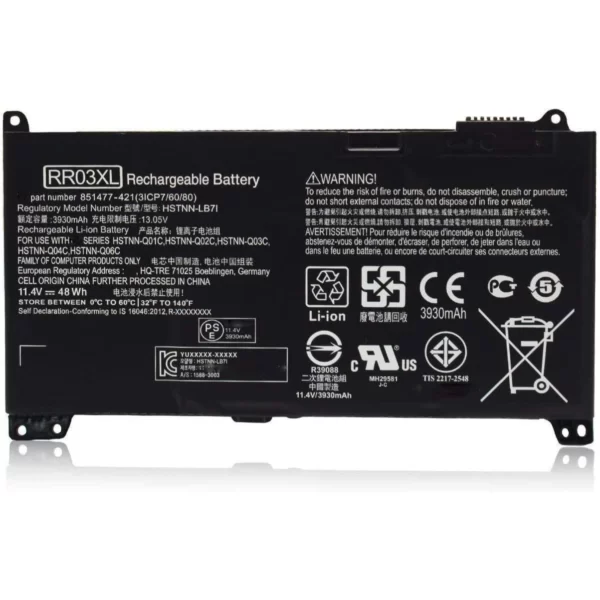Replacement Battery RR03XL for HP ProBook series Batteries