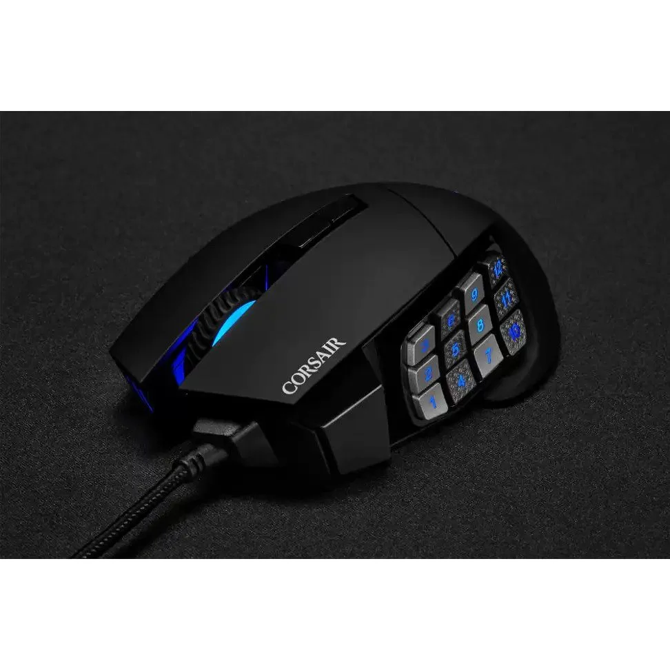 Corsair Scimitar RGB Elite, MOBA/MMO Gaming Mouse OB Accessories 4