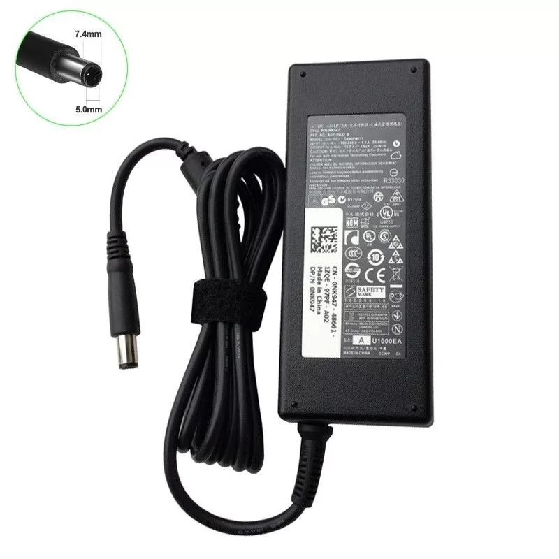 thumbnail image 2 of Genuine Dell 90W Laptop Charger - 19.5V 4.62A AC Adapter With Small 4.5mm Tip - Used, Fully Functional 2 of 4