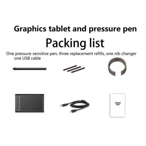 Vson WP9625 Drawing Pad 11×7.4 inch, 5 Hot Keys Accessories 5