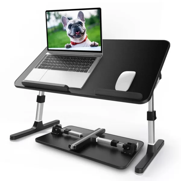 Laptop Bed Tray Table, Adjustable, Portable with Foldable Legs Accessories