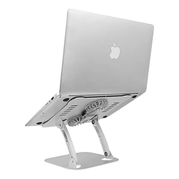 Metal Stand For Laptop, Height Adjustable, With RGB Fans type c Accessories 2