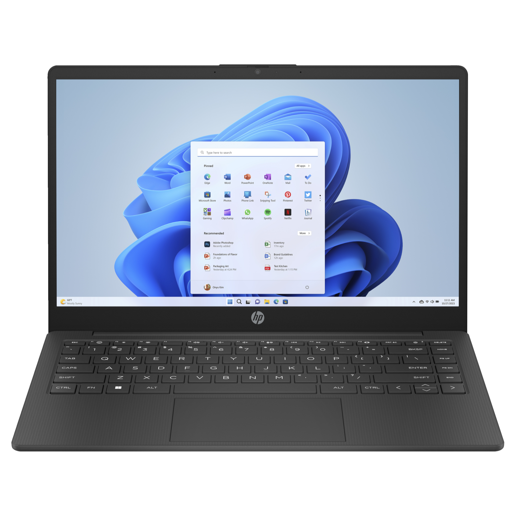 HP Notebook 14-em000, Ryzen 5-7530U, 8GB, 256GB Nvme, 14 inch HD