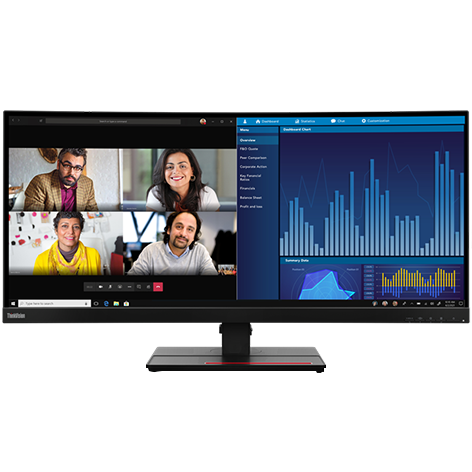 Lenovo Thinkvision P34W-20, 34-inch QHD IPS Monitor, 4ms, 60Hz