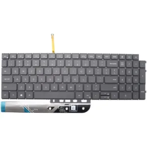 Keyboard DELL Inspiron 15-5510, Backlit, No Power, Gray Keyboards Laptop 3