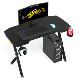 Gaming Table Y-Shaped, RGB, Carbon Fiber Black Accessories