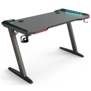 Gaming Table Z-Shaped, RGB, Carbon Fiber Black Accessories