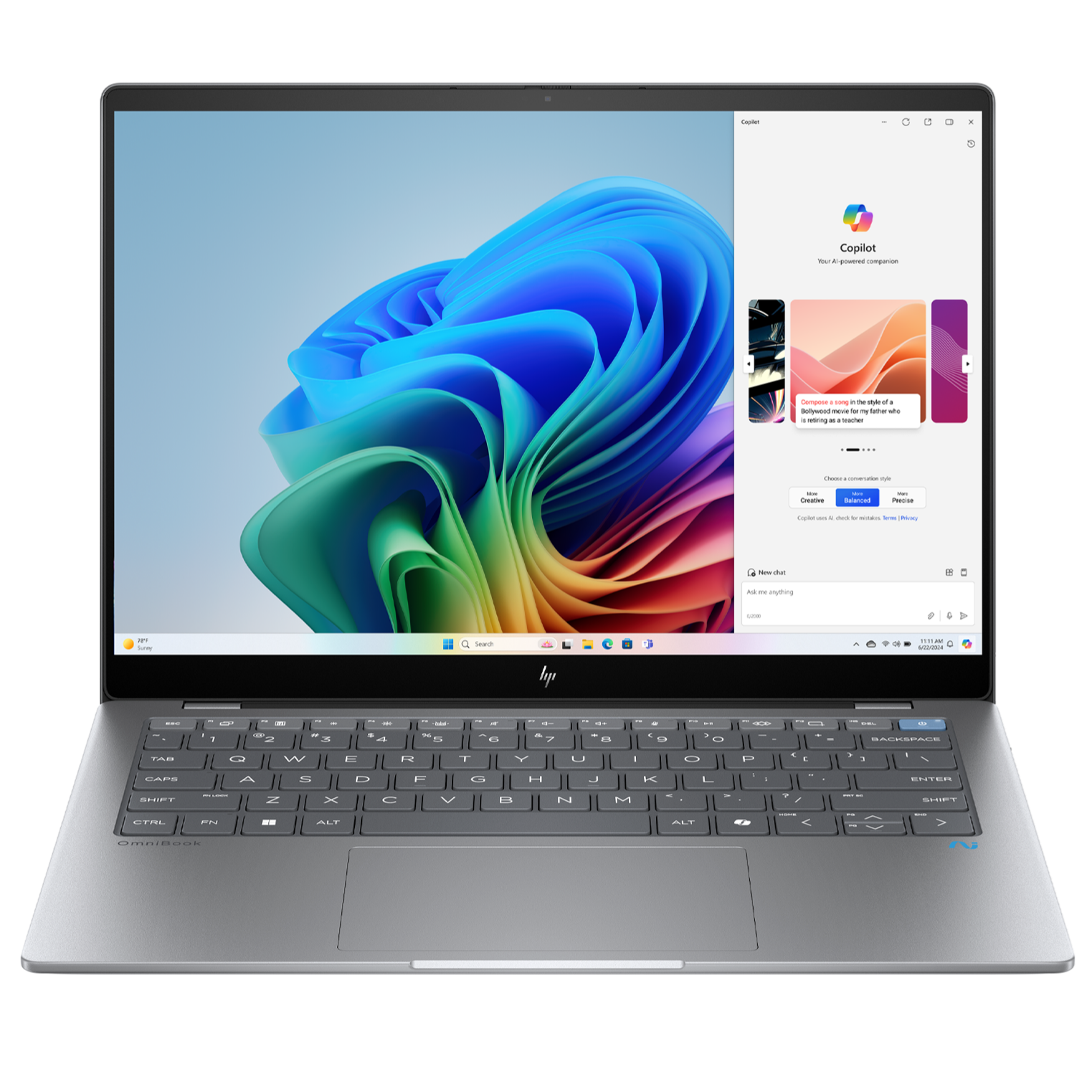 HP OmniBook X 14-FE000, SD X1E78100, 32GB OB, 1TB Nvme, 14 Inch 2.2k Touchscreen, Windows 11