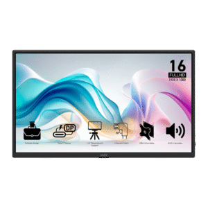 MSI Pro MP165 E6 Portable Screen, 15.6-inch FHD ultra-slim business monitor, 250 nits, 60Hz, Speakers