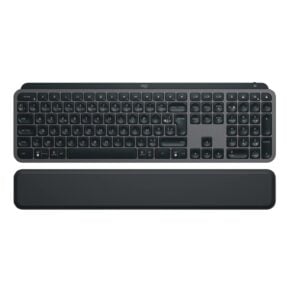 Logitech MX Keys Plus Wireless keyboard, Wrist Rest, quiet typing, Programmable keys