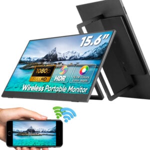 Wireless Portable Screen S43-4, 15.6-inch FHD, USB C and Mini HDMI