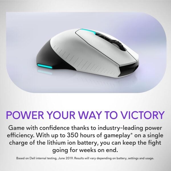 Alienware Wireless Gaming Mouse AW610M, 7 buttons, wireless and wired, up to 16000 DPI - Image 5