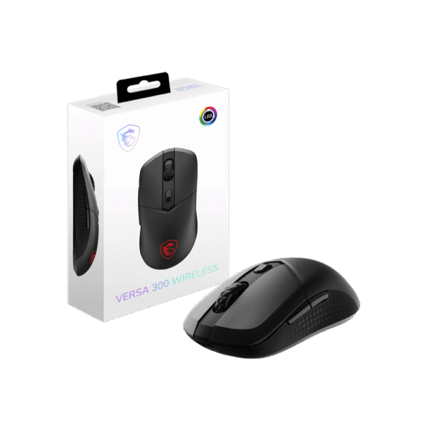 MSI Versa 300 Wireless gaming mouse, 6 buttons, wireless and wired, up to 8000 DPI