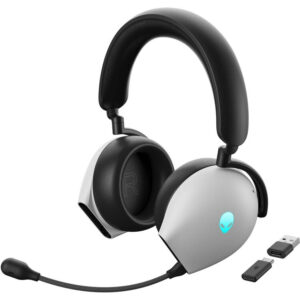 Alienware Wireless Gaming Headset AW920H, AI-driven Noise-Cancelling microphone, USB-C Wireless Dongle