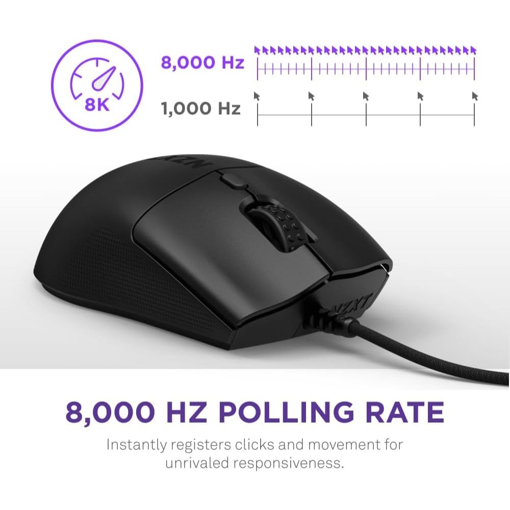 NZXT Lift 2 Ergo MS-001NB-01, Lightweight Wired Gaming Mouse, up to 26000 DPI - Image 3