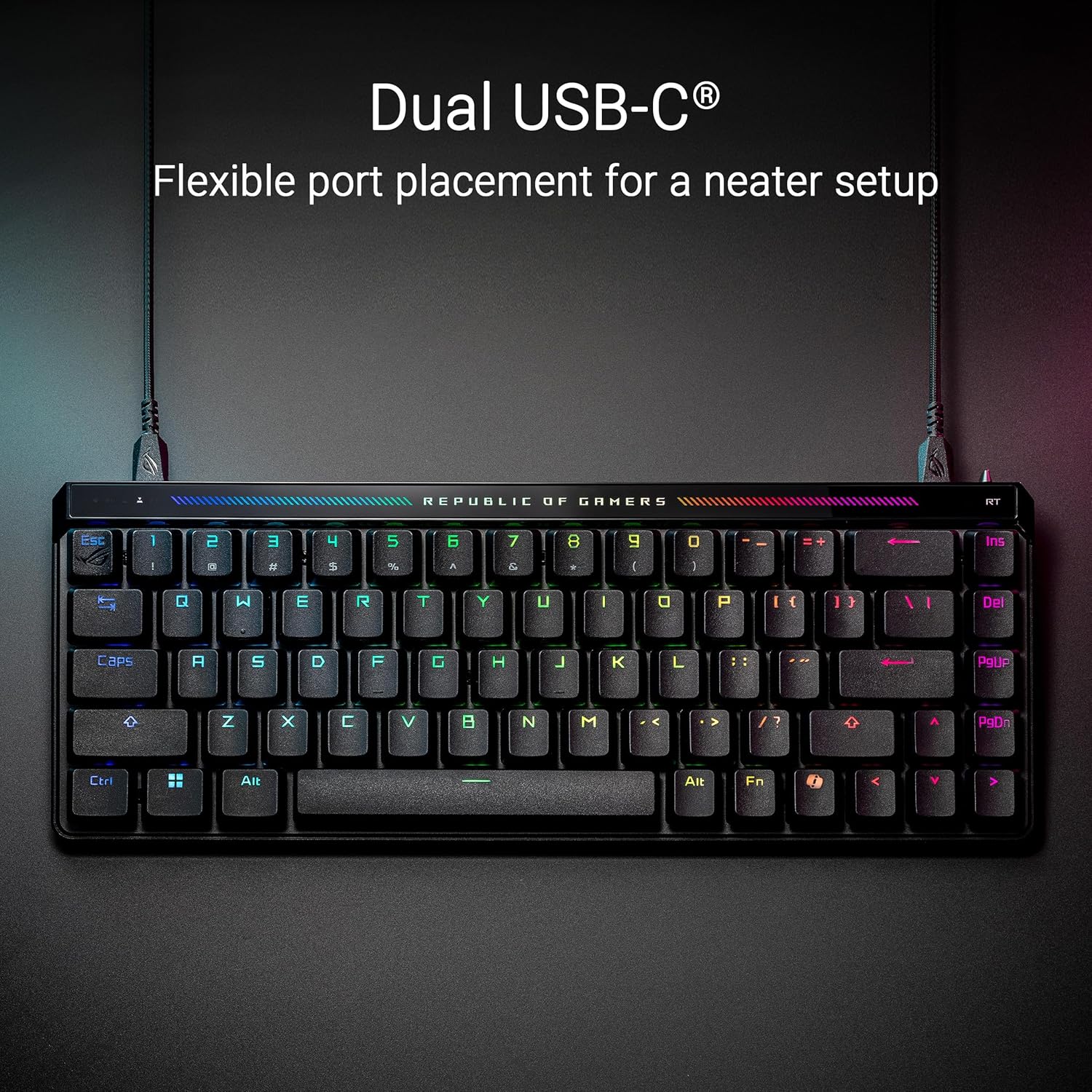 Asus ROG Falchion Ace 90MP03VE, HFX Wired gaming keyboard, RGB per key, All Keys Programmable - Image 5
