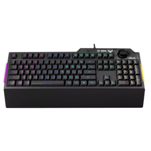 Asus TUF K1 90MP01X0-BKGA00, Wired gaming keyboard, RGB, Fully Programmable Keys, dedicated volume knob