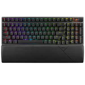 Asus ROG Strix Scope II 96 90MP0352-BKGA01, Wireless gaming keyboard, RGB, Intuitive Controls, Tri mode connectivity