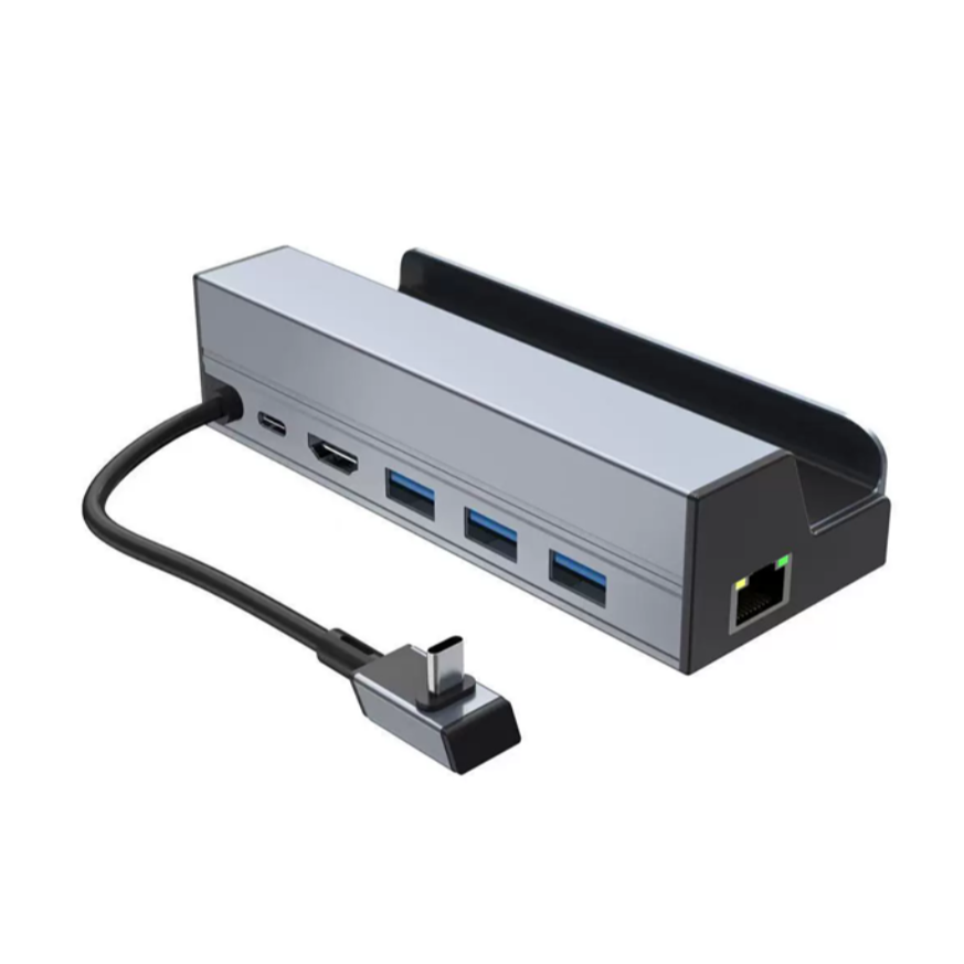 6 in 1 Handheld Docking station For Steam Deck Valve, Legion Go Consoles, Asus Ally, Msi Claw, Ipads
