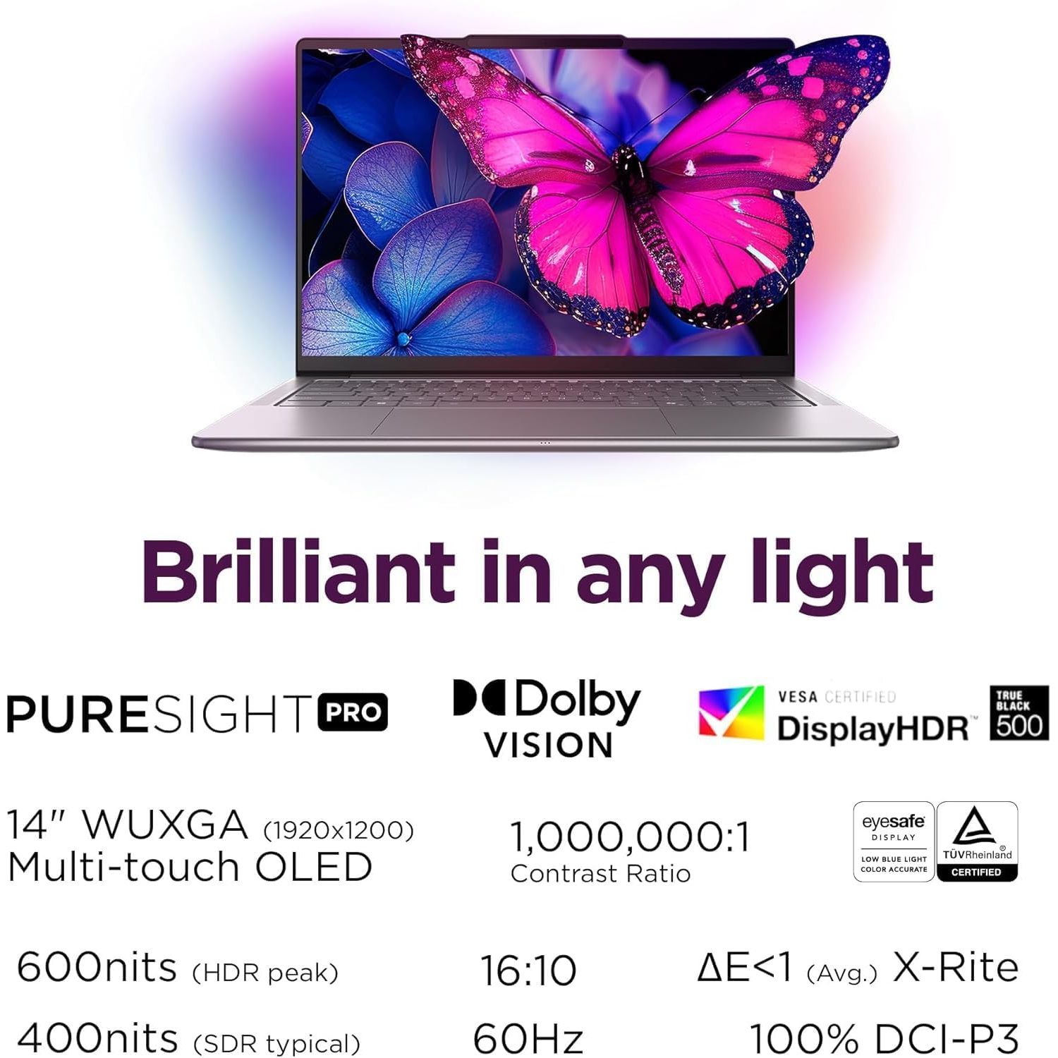 Lenovo Slim 7i Aura edition 14ILL10 83MC0005US, Ultra 7-258V, 32GB OB, 1TB nvme, 14-inch FHD+ OLED Touchscreen, Windows 11 - Image 4