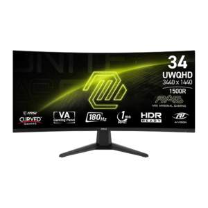 MSI MAG 346CQ, 34-inch UWQHD Curved gaming monitor, 180Hz, 0.03ms