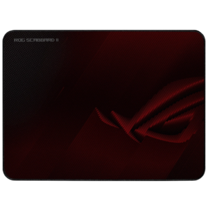 ASUS Scabbard II Medium mouse pad viewed from the top on a white background.