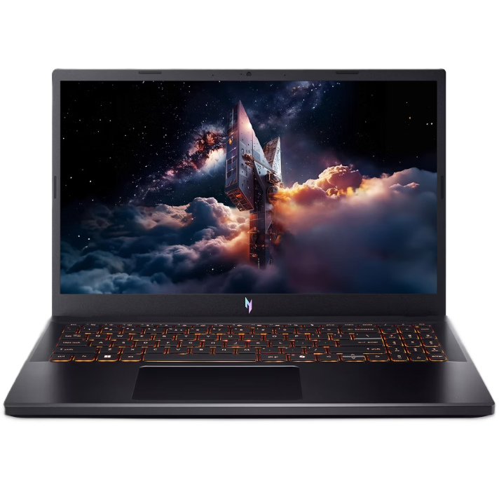 An open Acer Nitro V15 ANV15-52-778V laptop viewed from the front on a white background.