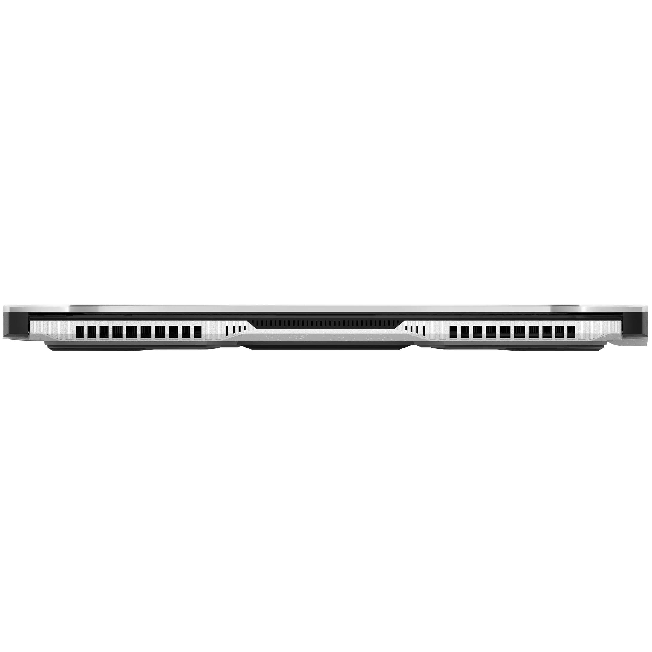 A closed ASUS TUF Gaming F15 FX507ZC4 laptop viewed from the back on a white background.