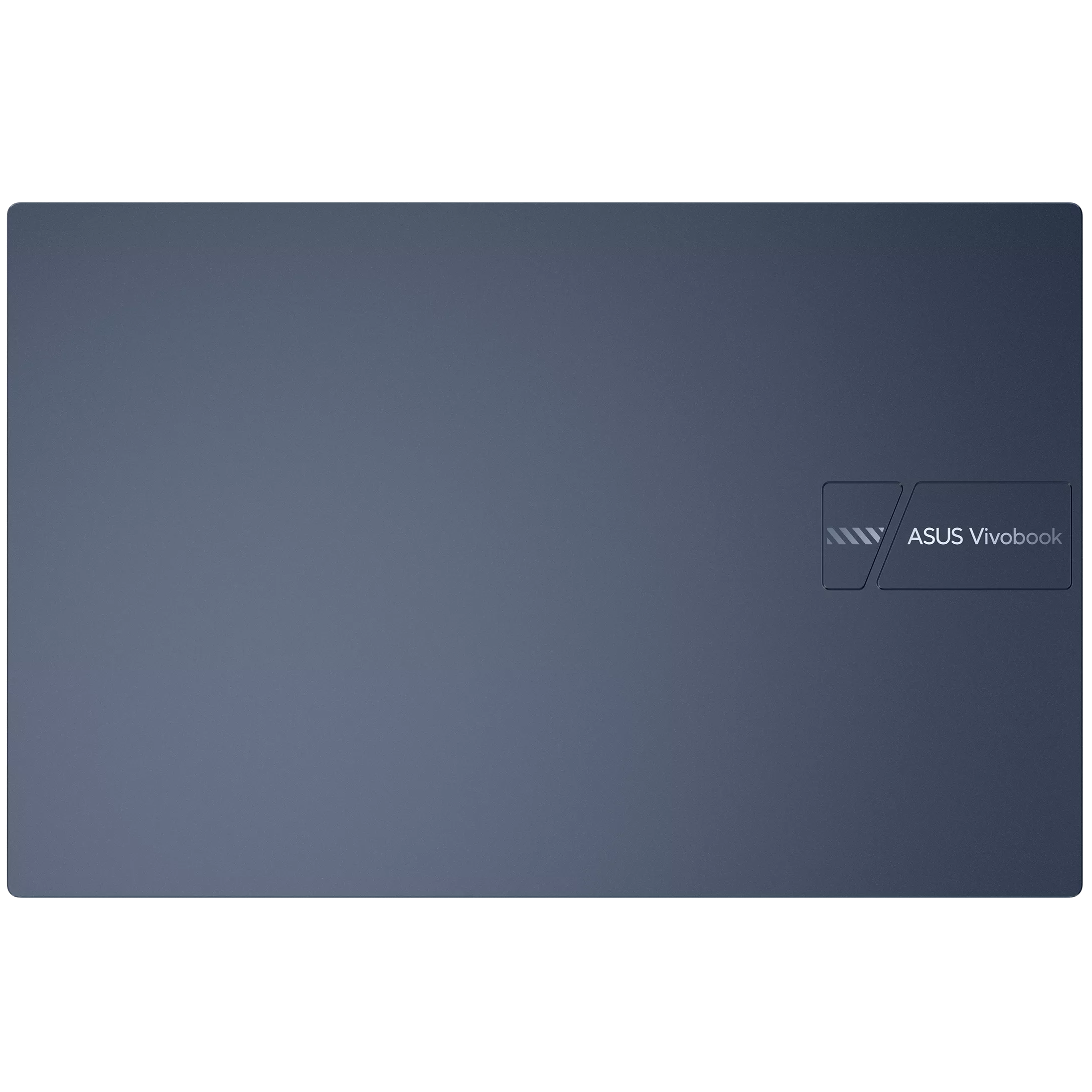 An open ASUS Vivobook 15 F1504ZA-WH52 laptop viewed from the back on a white background.