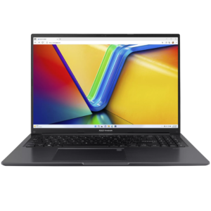 An open ASUS Vivobook 16 F1605VA-WS74 laptop viewed from the front on a white background.