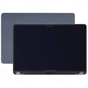 Back and front view of a screen replacement for a Macbook Air A2681 Midnight.