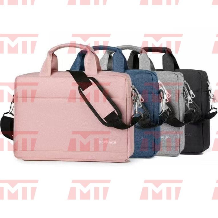 Lineup of all available color choices: pink, blue, grey, and black.