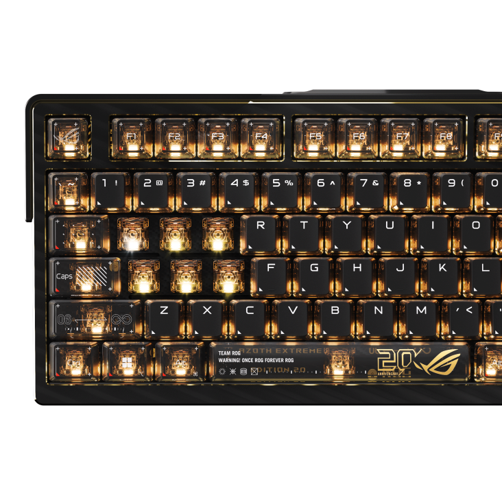 ASUS ROG Azoth extreme edition 20, Wireless Gaming Keyboard, RGB Per keys, Tri-Mode Connectivity - Image 4