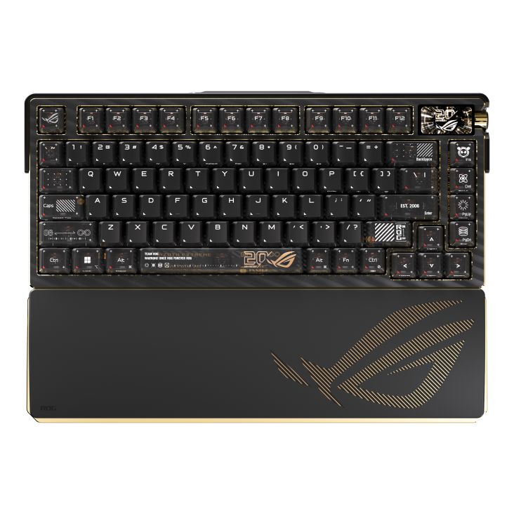 ASUS ROG Azoth extreme edition 20, Wireless Gaming Keyboard, RGB Per keys, Tri-Mode Connectivity - Image 7