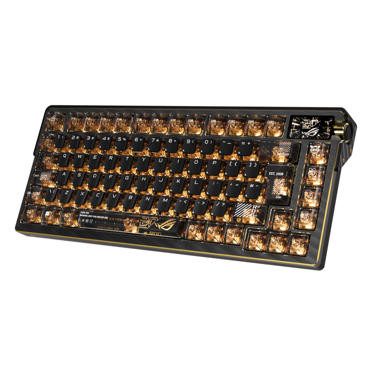 ASUS ROG Azoth extreme edition 20, Wireless Gaming Keyboard, RGB Per keys, Tri-Mode Connectivity - Image 8