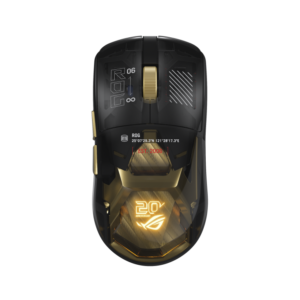 ASUS ROG Harpe II Extreme Edition 20 Wireless Gaming Mouse, 24K Gold-Plated Detailing, 65000 DPI