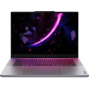 Front-facing straight-on view of the laptop, emphasizing the narrow display bezels, the reverse camera notch housing at the top edge, and the sleek chassis profile.